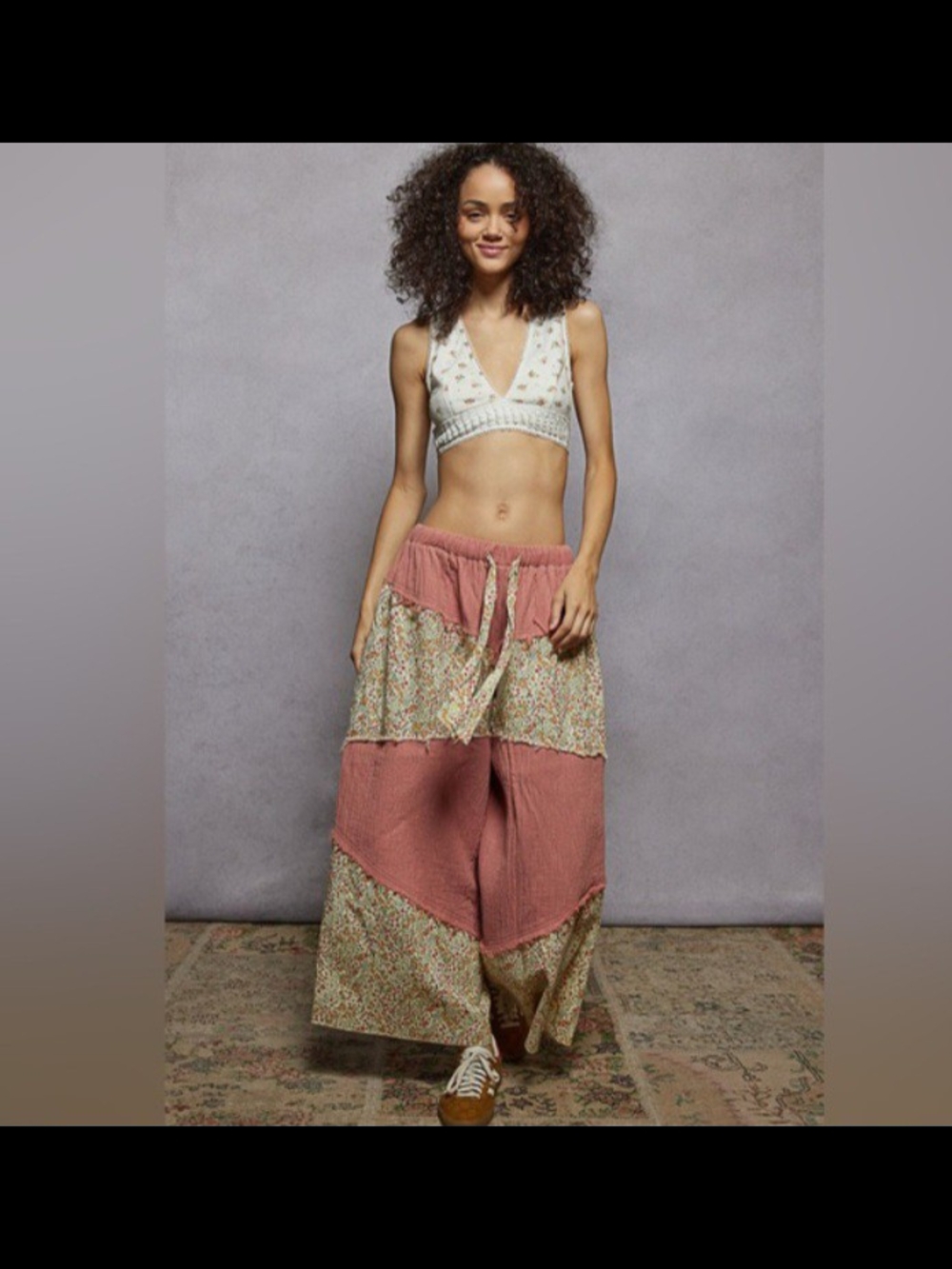 POL Floral and Pink Pants - Picture 3 of 3